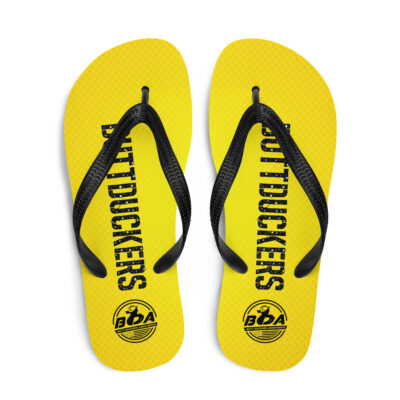 BUTTDUCKERS (YELLOW) - FLIP FLOPS