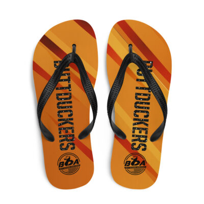 BUTTDUCKERS (ORANGE) Flip-Flops